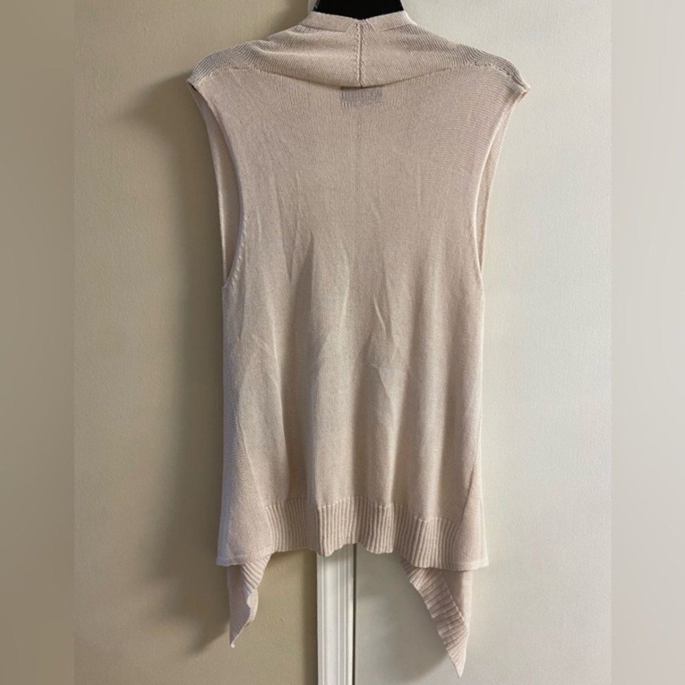 Wooden Ships Cream Knit Cardigan vest Medium - Picture 5 of 7